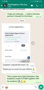 FIFA Agent Exam Mirsad Keric SPA Academy